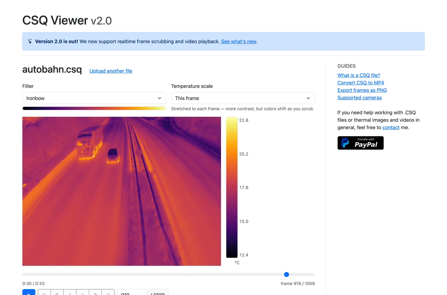 Vorschau der Website CSQ Viewer
