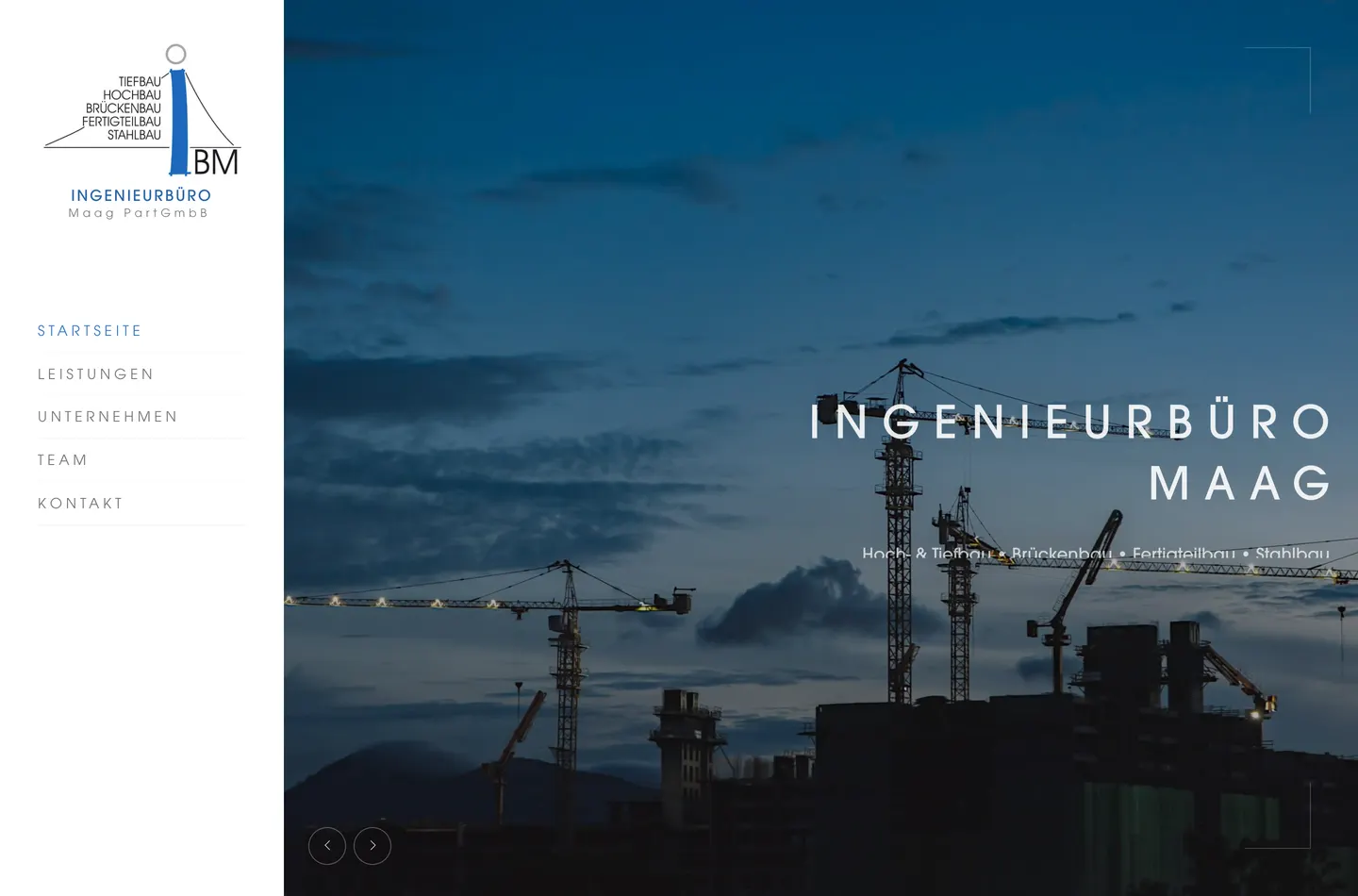 Vorschau der Website Maag Ingenieurbüro