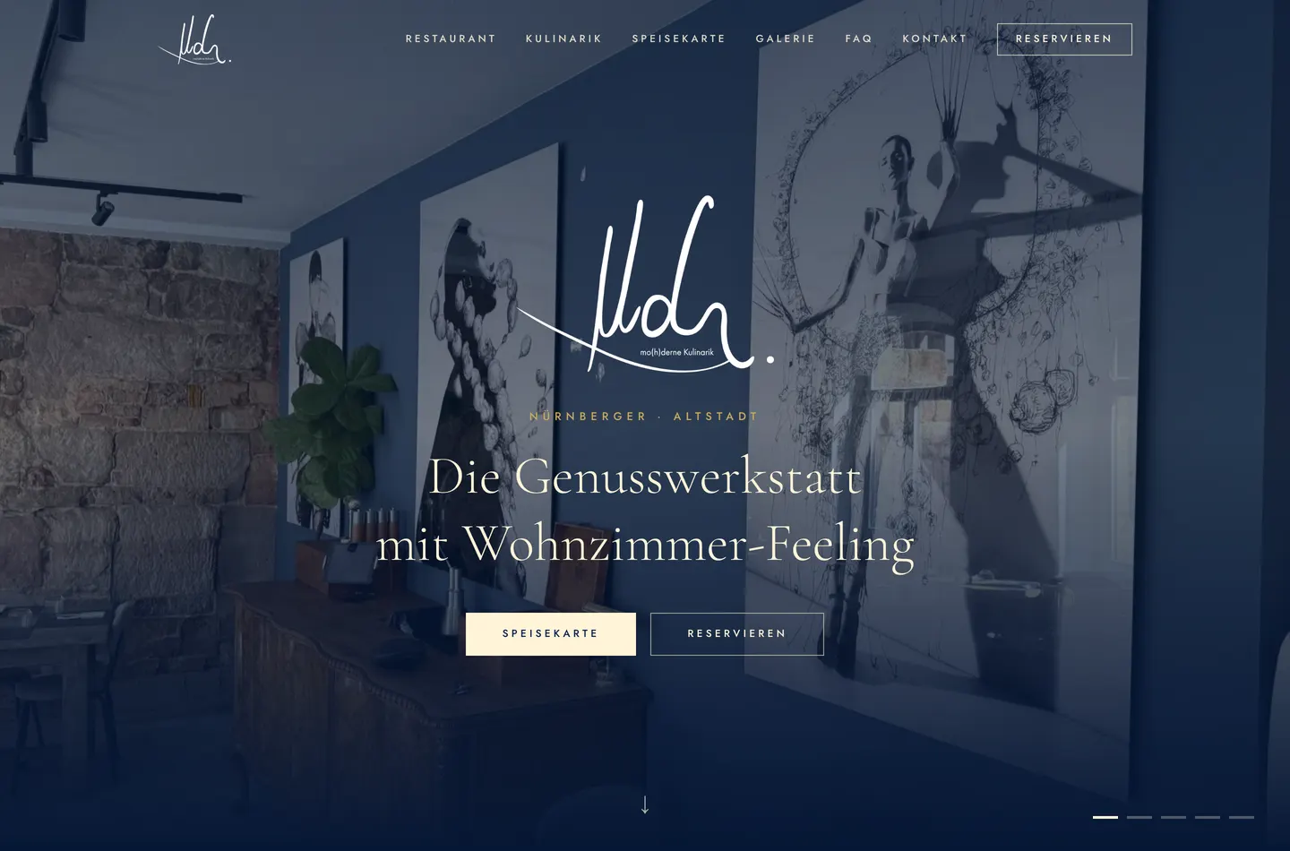 Vorschau der Website Mo(h)derne Kulinarik